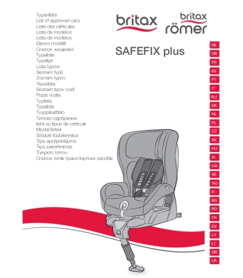 Veiculos Homologados SAFEFIX PLUS